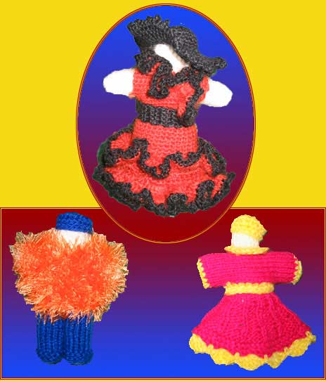 Knitted dolls